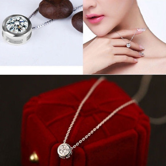 Inlaid Crystal Rhinestone Necklace - Picture 2 of 6